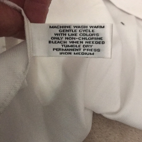 Van Heusen XL 17 32/33 wrinkle free white long sleeved button down stained - Picture 8 of 8